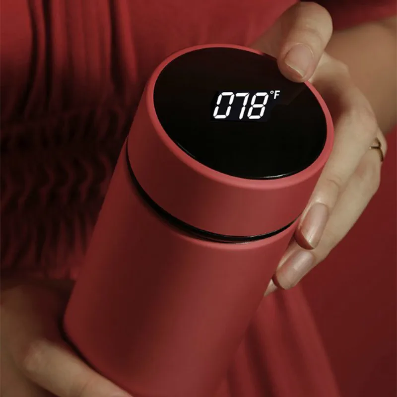 480 мл Фаренгейт дисплей температуры Смарт термос бутылка кружка для чая кофе из