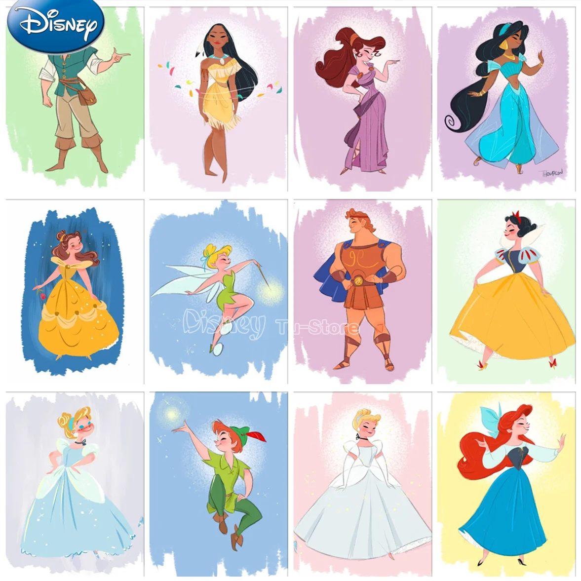 

Алмазная 5d картина «сделай сам», милая мультяшная вышивка Принцессы Диснея, Набор для вышивки крестиком, искусство, полная Алмазная мозаика...