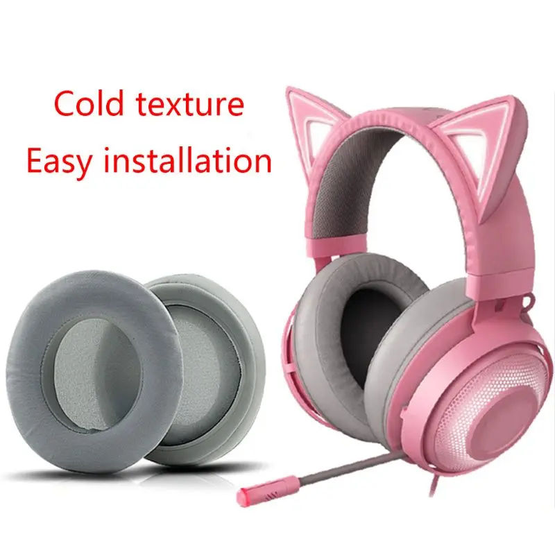 1 пара кожаных подушечек пенопластовые амбушюры для Razer Kraken 7 Chroma V2 | Электроника