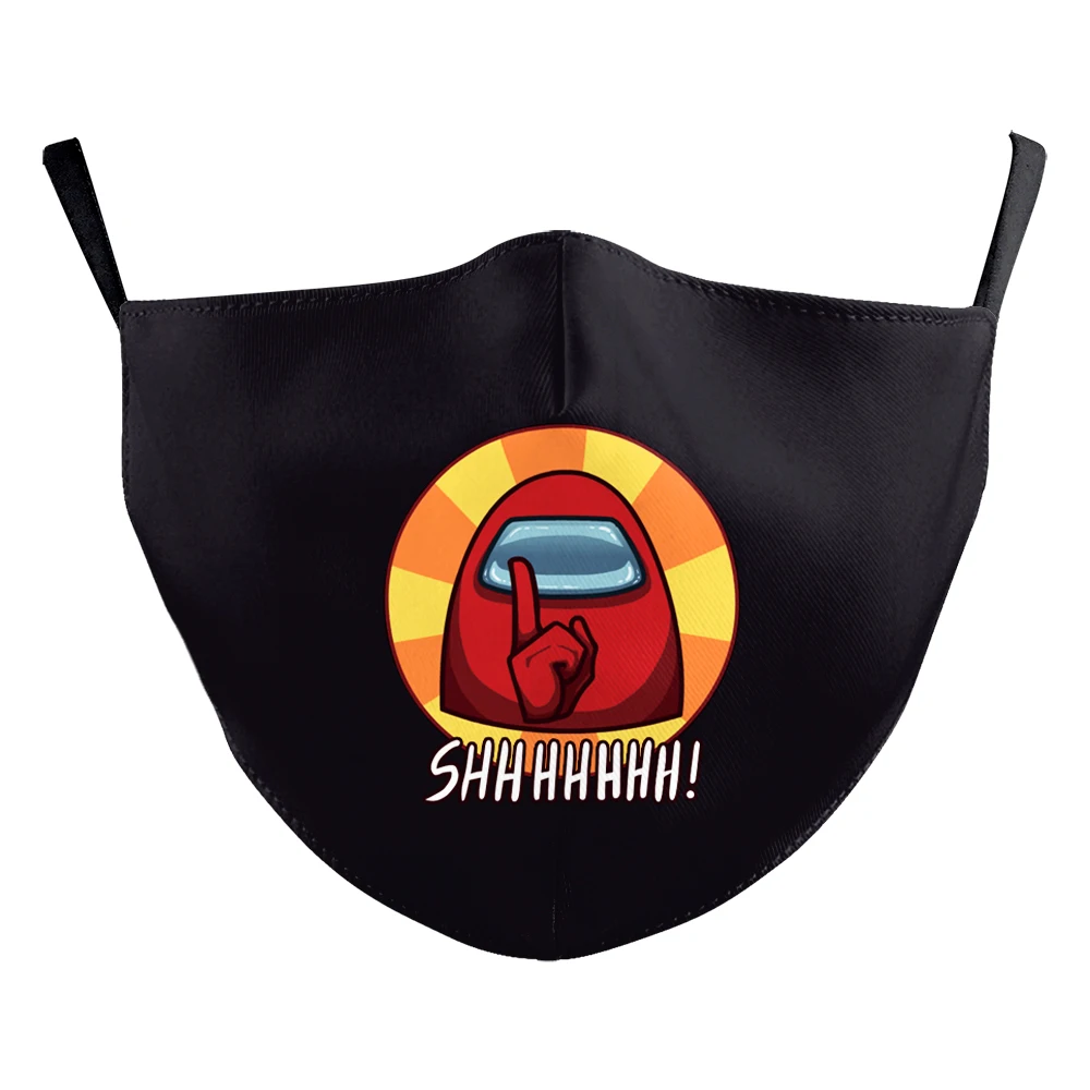 Маска Тканевая моющаяся с принтом для взрослых и детей | Красота здоровье