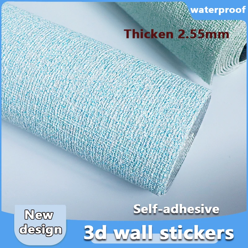 

3D Wall Stickers Self-Adhesive Decoration TV Background Self-Adhesive Wallpaper Children's Living Room Waterproof Wall Panel