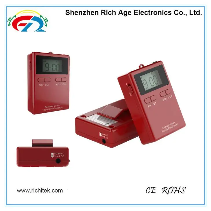 

Portable wireless tour guide system 1 transmitter + 1 receiver with clear sound for Tourist Guide