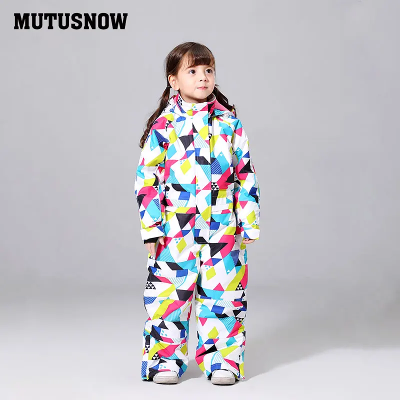 MUTUSNOW/лыжный костюм для девочек Новинка Водонепроницаемая лыжная куртка