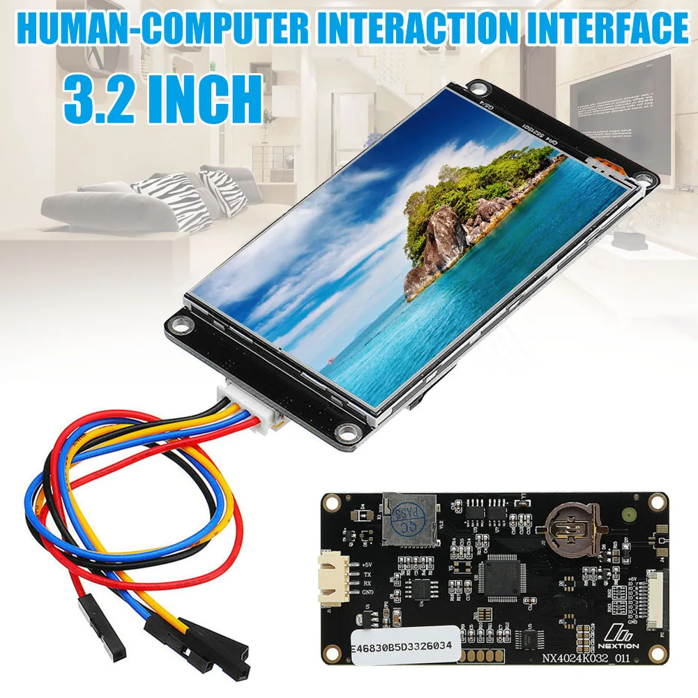 3 2 дюймов TFT lcd сенсорный экран 16MB флэш дисплей интерфейс человека HMI FKU66|ЖК-экраны