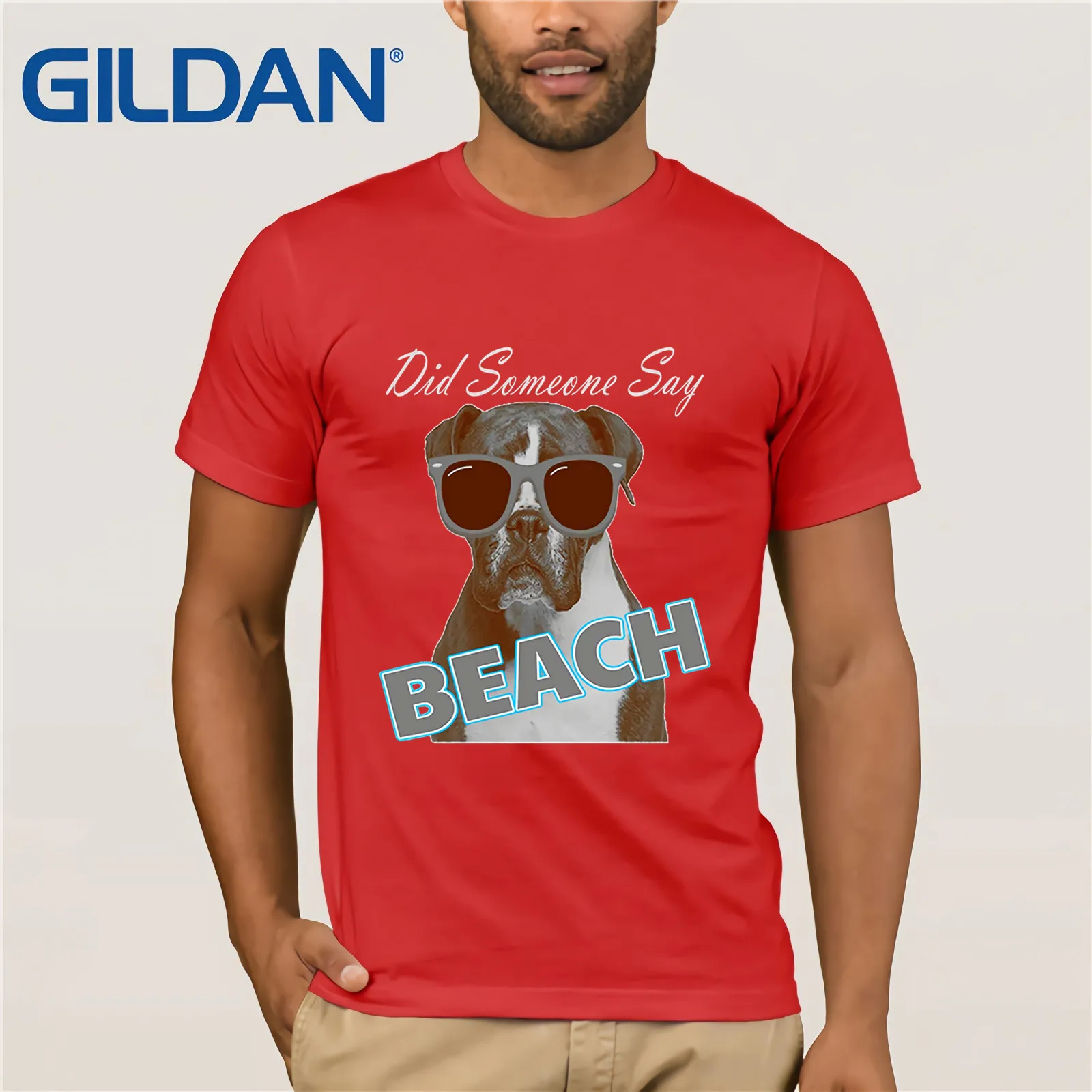 Крутые боксеры с солнцезащитными очками-пляжная летняя модная мужская футболка