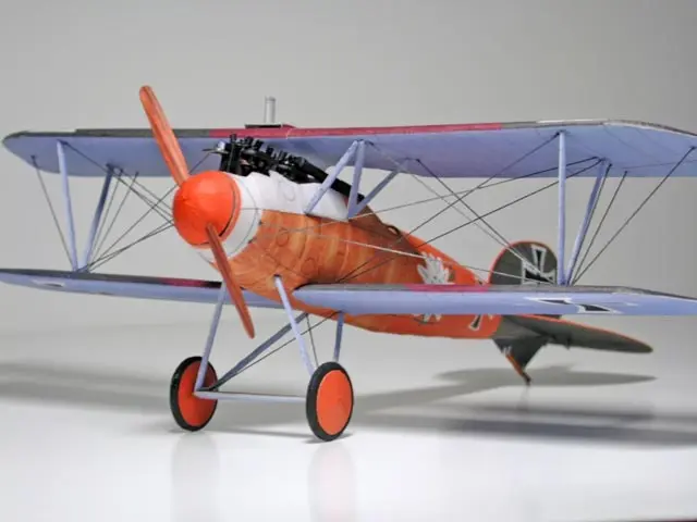 3d-модель немецкого истребителя Albatros D.V WWI в масштабе 1:33 набор для сборки бумажных