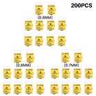 200 шт., водонепроницаемые уплотнительные прокладки для задней крышки часов, 0,50,60,7 мм