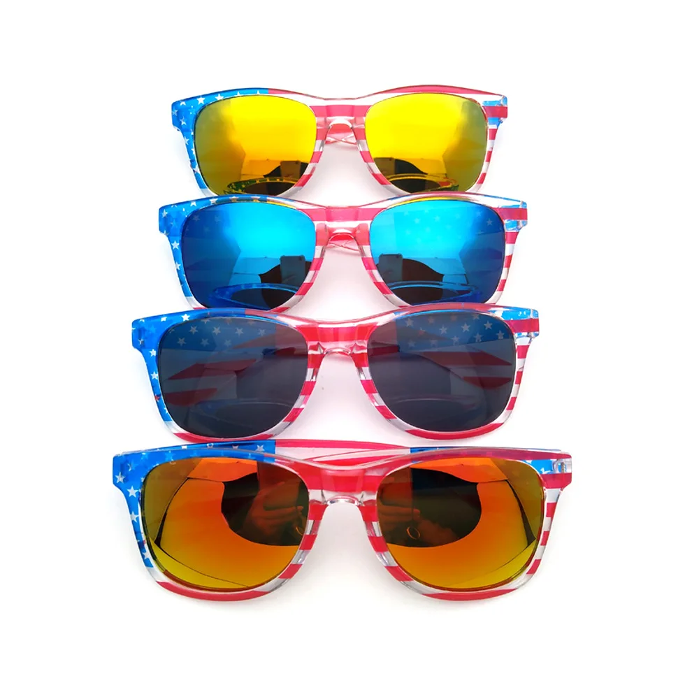 

NONOR Flag Glasses American Flag Party Color Film Sunglasses For Women очки солнечные женские Special Effects Eyeglasses