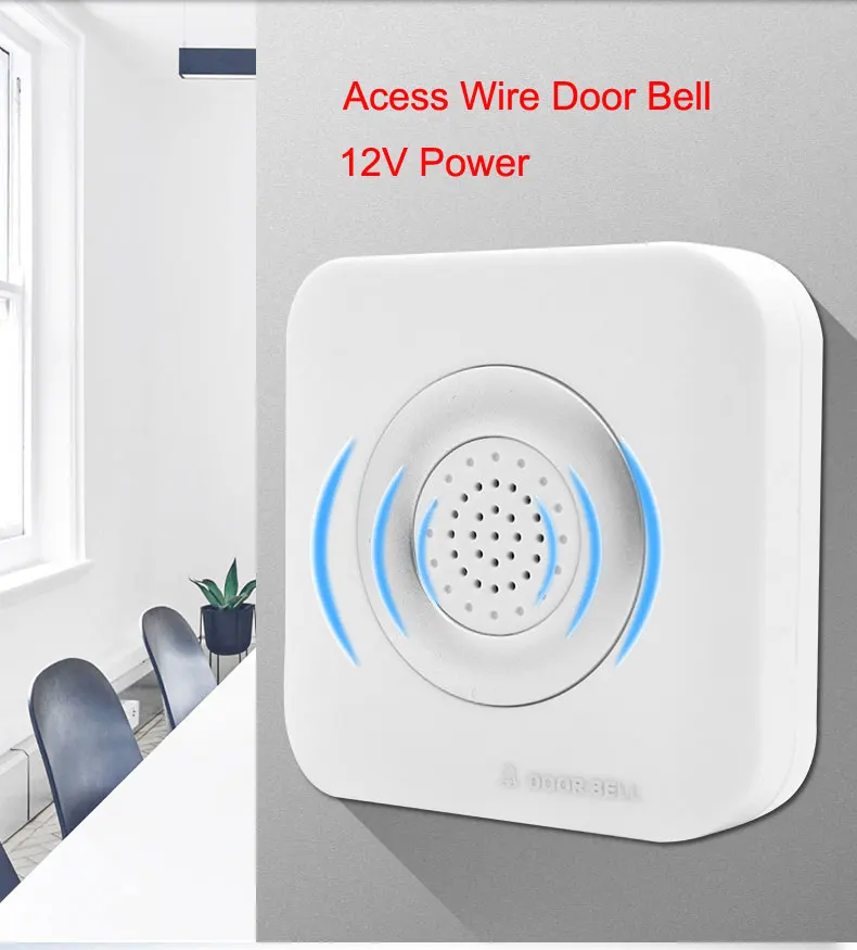 

10 шт., проводной дверной звонок, 12 В постоянного тока