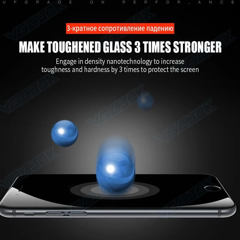 Tempered Glass Screen Protector for iPhone SE 2020, 6, 6S, 7, 8 Plus, iPhone 12 Mini, 11 Pro, XS Max, X, XR - 15D 9H Protective Film image 6