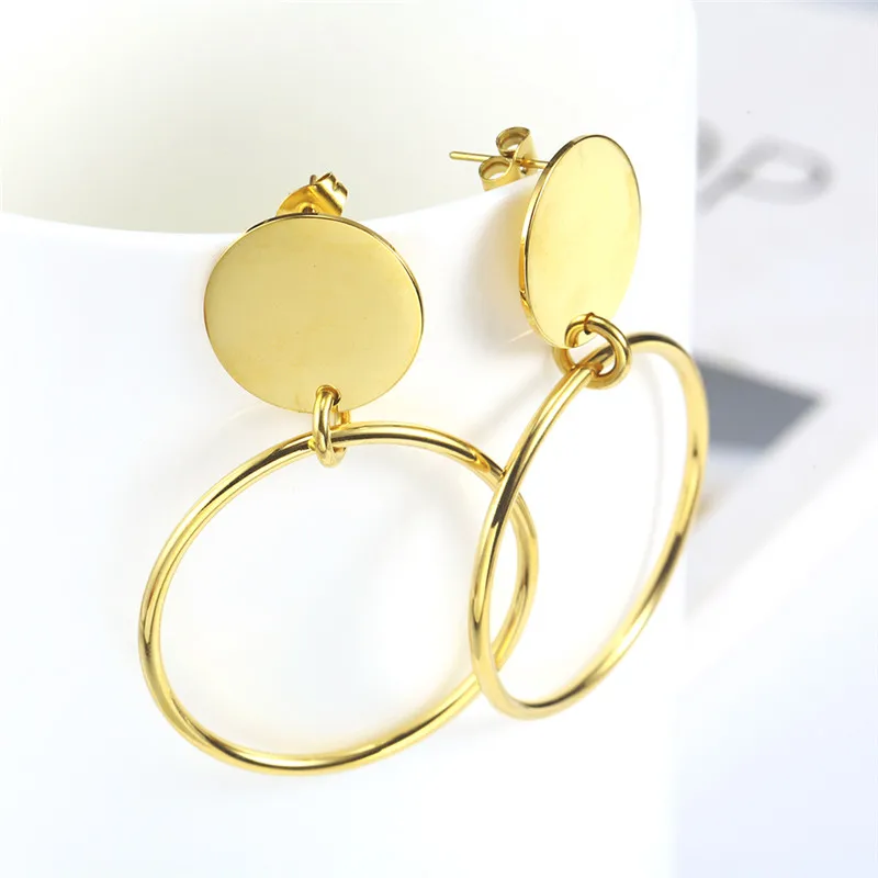 OUFEI ювелирные изделия из нержавеющей стали Женские Vogue 2019 стальное кольцо Висячие