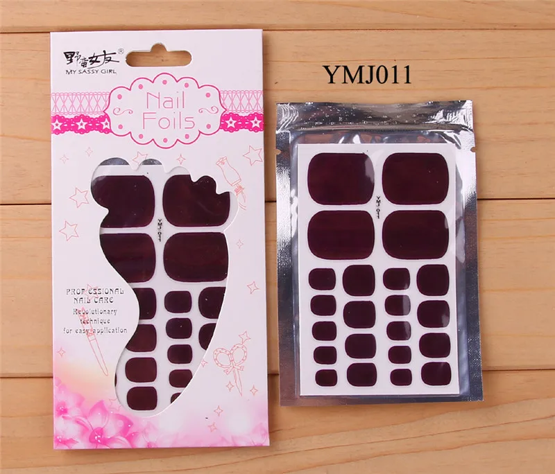 Наклейки для ногтей 22 наконечника полное покрытие водостойкие нетоксичные ногти