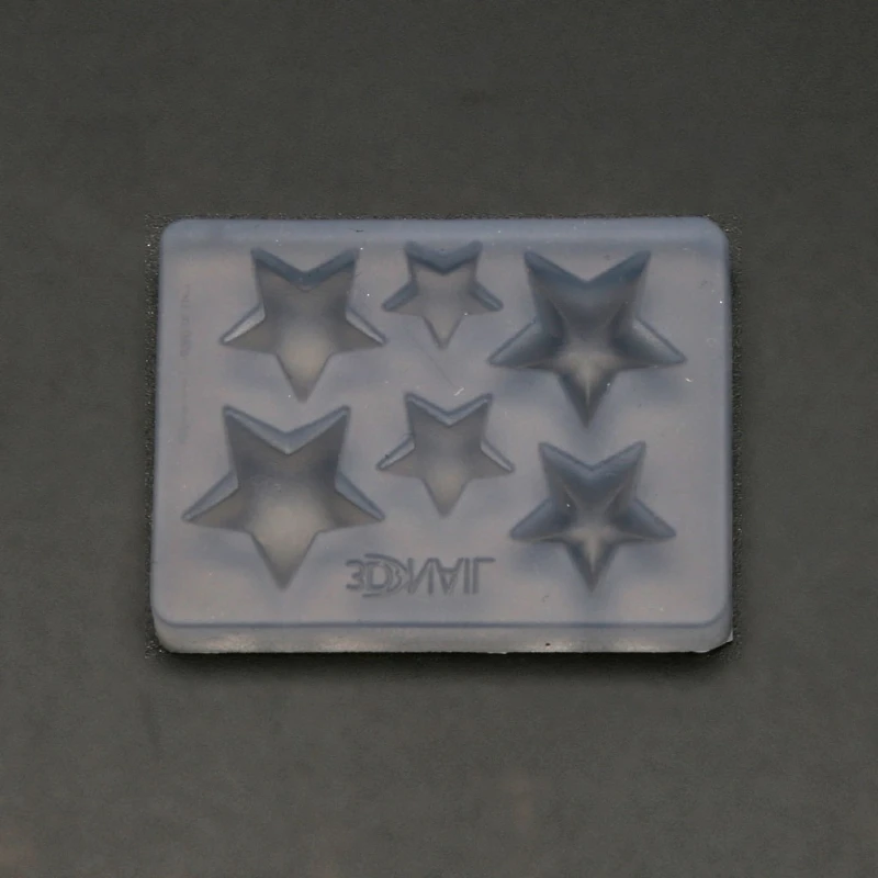 

Handmade Mini 3D Carving Star Nail Art Silicone Mold Small Star Charm Resin Casting Mold 3D Star Jewelry Making Tools