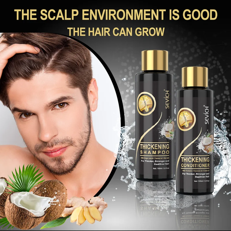 

Sevich 100ml Hair Loss Treatment Hair Shampoo for Thickening & Hair Growth Coconut Oil Anti-Hair Loss Moisturizing Conditioner