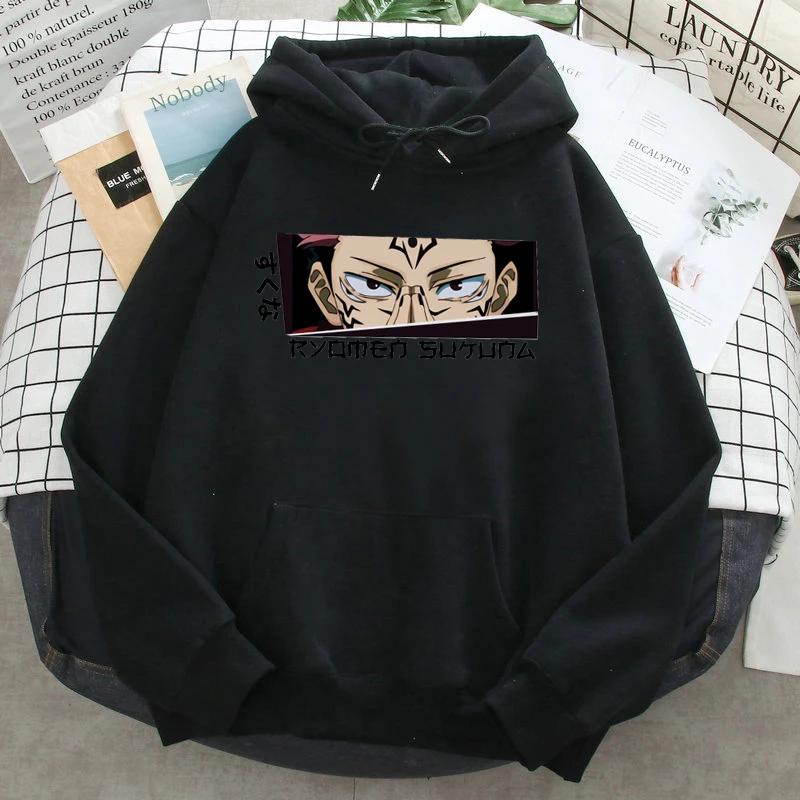 

Hoodies Men Anime Jujutsu Kaisen Yuji Itadori Harajuku Streetwear Hoody 2021 New Autumn Spring Loose Streetwear Fashion Hoody
