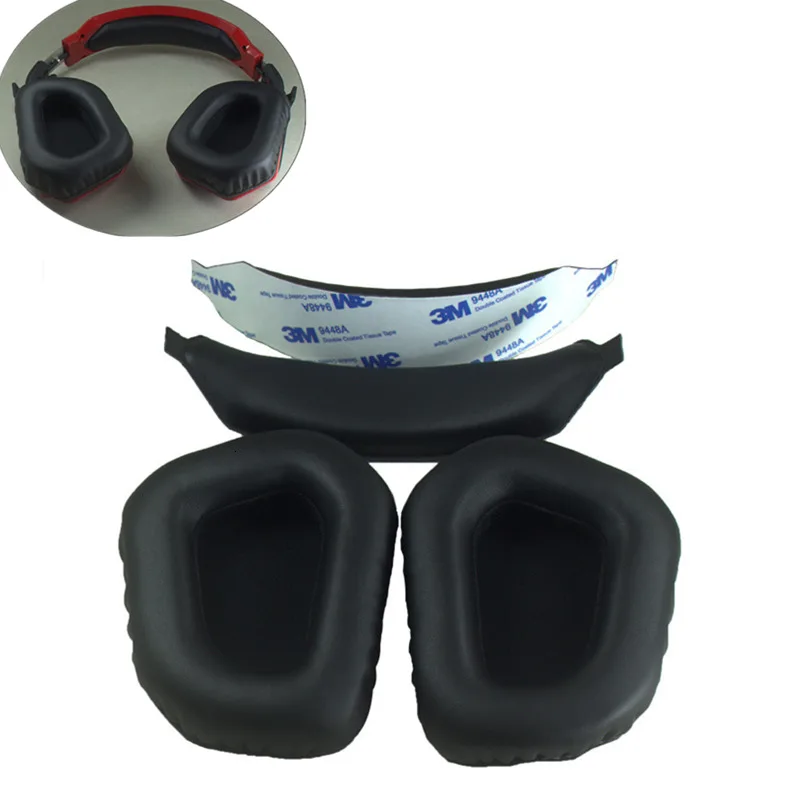 1 пара сменные амбушюры для наушников MADCATZ F.r.e.q.3/TE мягкие кожаные с эффектом
