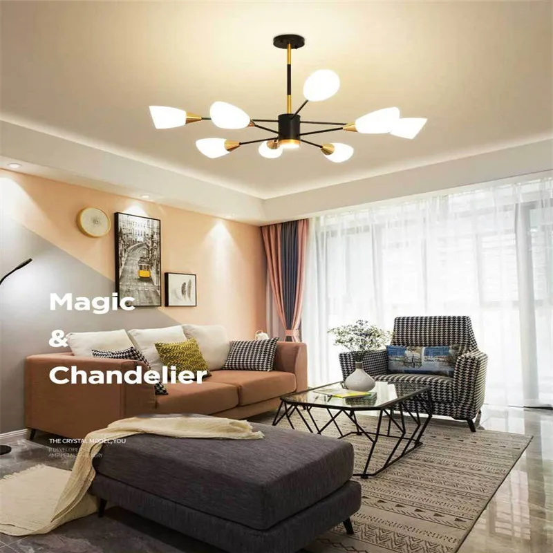 Новый светодиодный светильник в скандинавском стиле для гостиной столовой