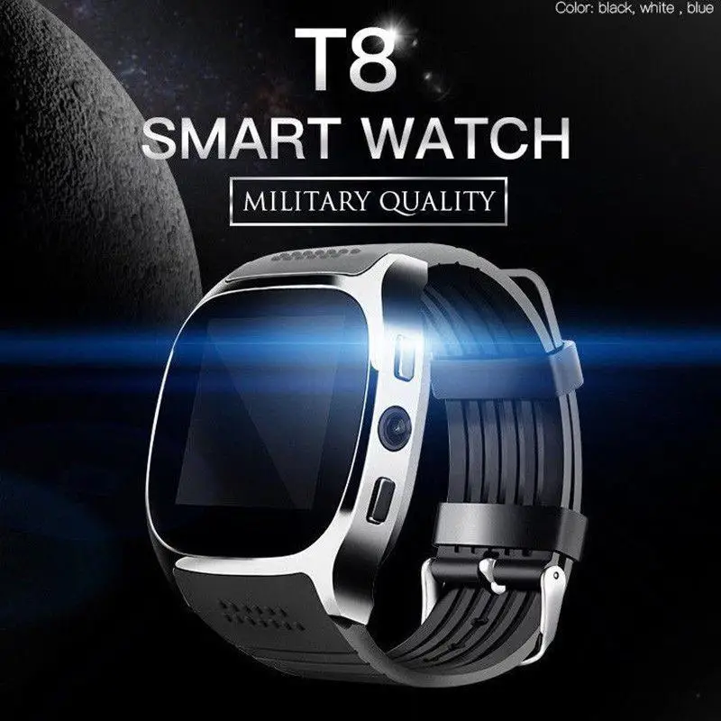 Studyset Bluetooth Смарт часы телефон mate SIM fm шагомер для Android IOS iPhone samsung