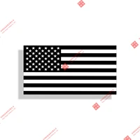 cartoon black white usa american flag sticker cup car vehicle bumper window vinyl decal racing motorcycle helmet stickers