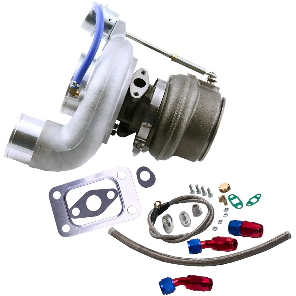 

Турбонагнетатель HY35 T3 для DODGE RAM 2500/3500, турбонагнетатель + Масляная подача и дренажная линия, HY35W-E7755AQ/B10JX35 турбонагнетатель