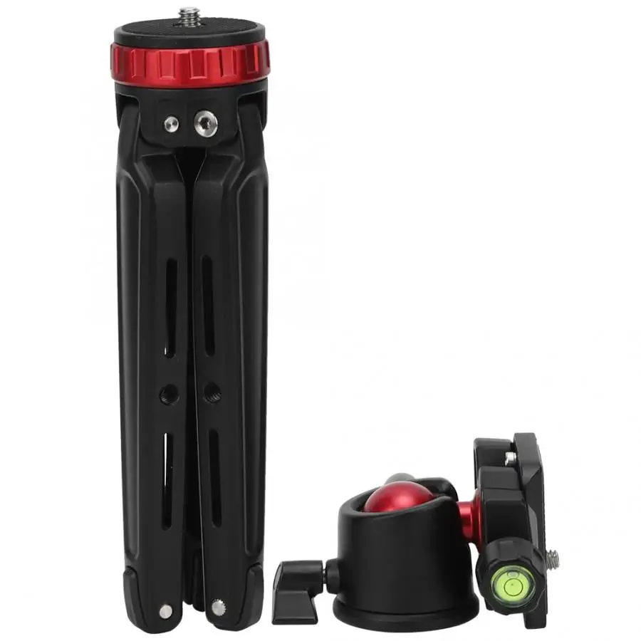 Алюминиевый сплав красный мини настольный регулируемый штатив с панорамной