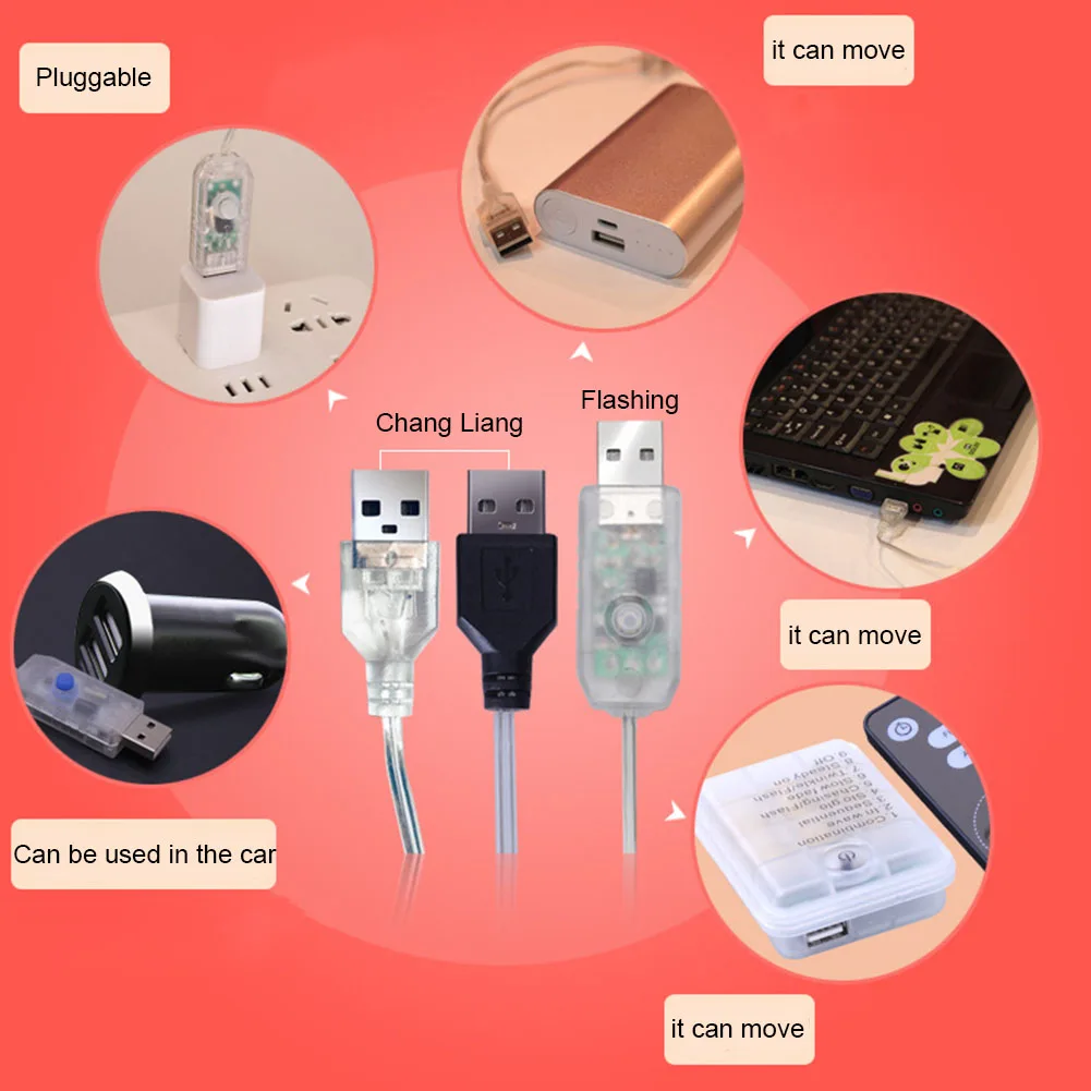 

Christmas Ornament Remote Control Hanging LED String Light Window Curtain Decorative Lamp Strips Party Home Decor