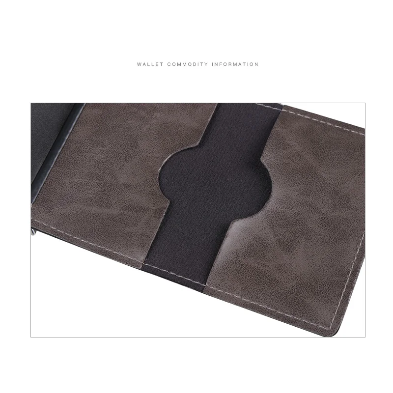 Личный кожаный мужской Алюминиевый бумажник Карманный держатель для ID карт