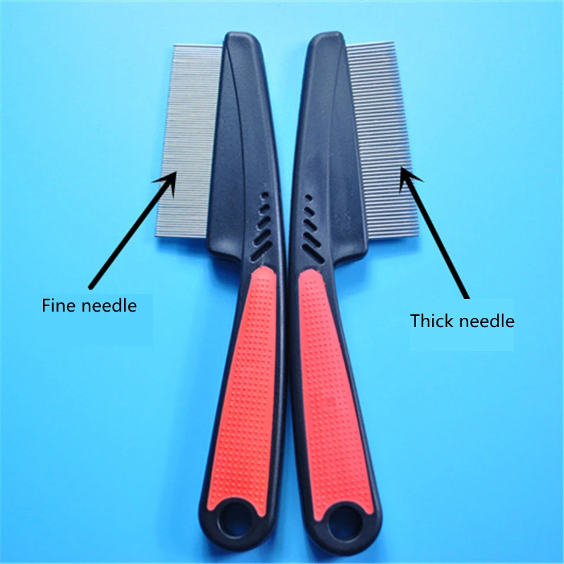 

Hot Sale Protect Flea Comb for Dog Cat Hair Fur Shedding Grooming Comb Comfort Cleaning Tool Stainless Steel Deworming Brush Toy