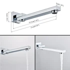 Бесплатная доставка латунь хромчерная бронза смеситель для душа излив настенный поворотный излив для ванны аксессуары для ванной