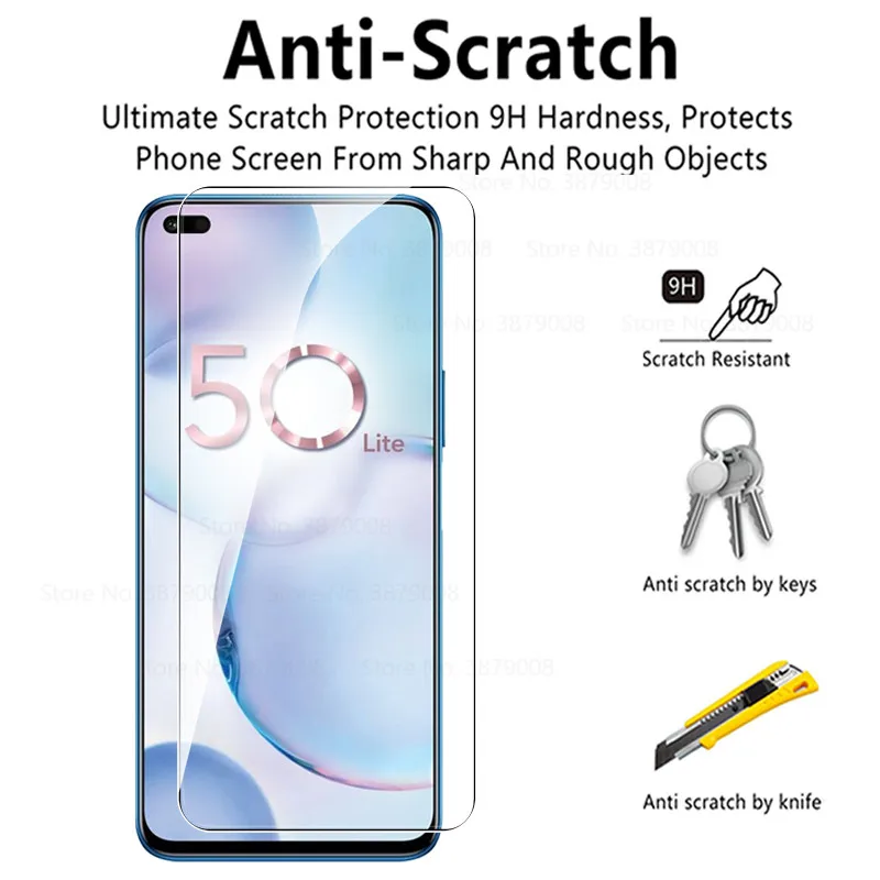 3pcs protective glass for honor 50 lite phone tempered glass for honor 50lite xonor honer 50 light screen protector safety films free global shipping