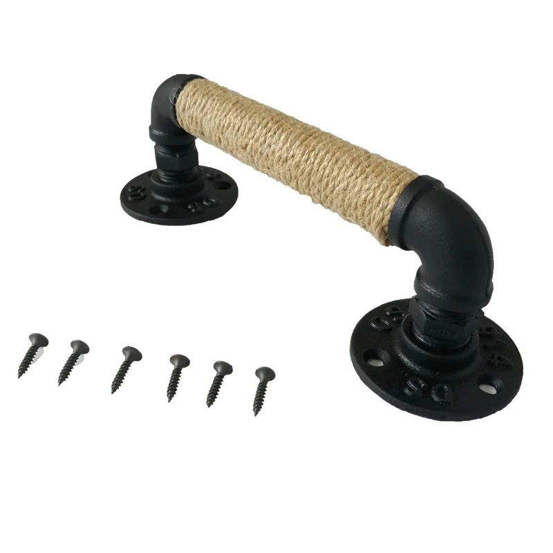 Промышленная стильная трубка Мебельная ручка сарай раздвижные деревянные