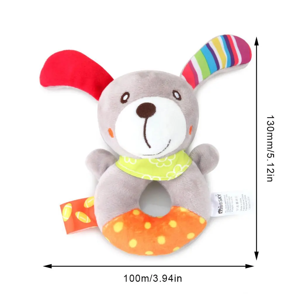 

Infant Plush Toy Cute Cartoon Animal Rattle Baby Baby Comfort Toy Maternal And Child Supplies
