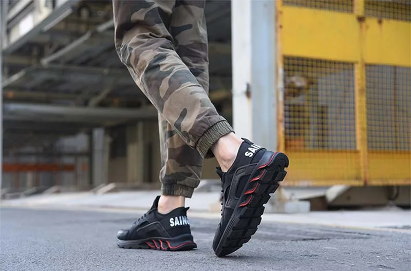 New exhibition waterproof Safety Shoes Autumn Winter Outdoor Men Steel Toe Cap Anti-smashing fashion Lightweight work Boots