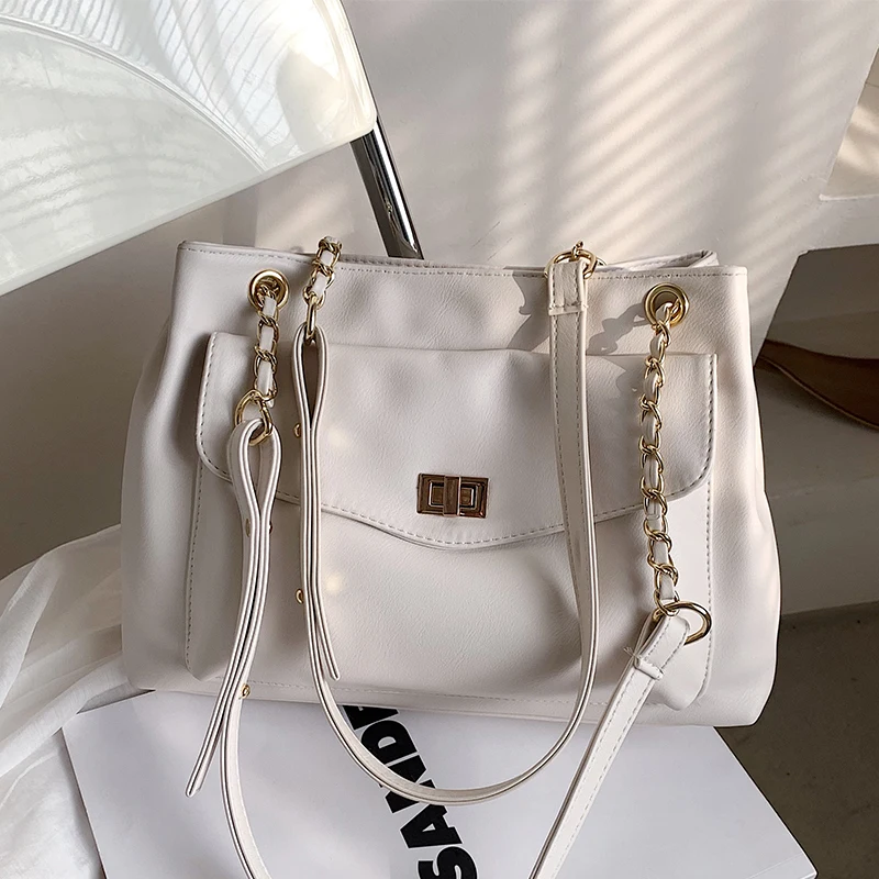 

2021 new fashion joker college students commute to class shoulder tote bags, big bags, big bags, large capacity for women.