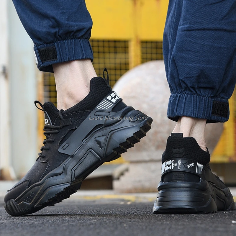 

Anti-Puncture Shoes Safety Boots For Men Working Shoes Steel Toe Cap Anti-Piercing Boots Protective Shoes Male Lightweight Boots