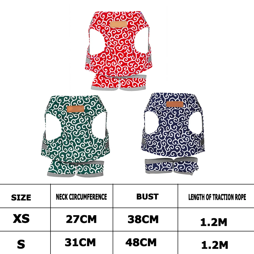Жилетка поводок для собак и кошек комплект из шлейки поводка прогулок на