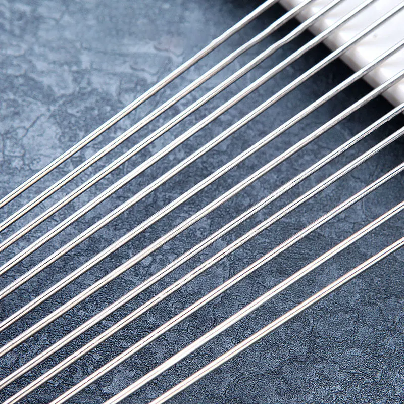 200 шт./компл. барбекю знак из нержавеющей стали ягненка шампуры для Барбекю Игла