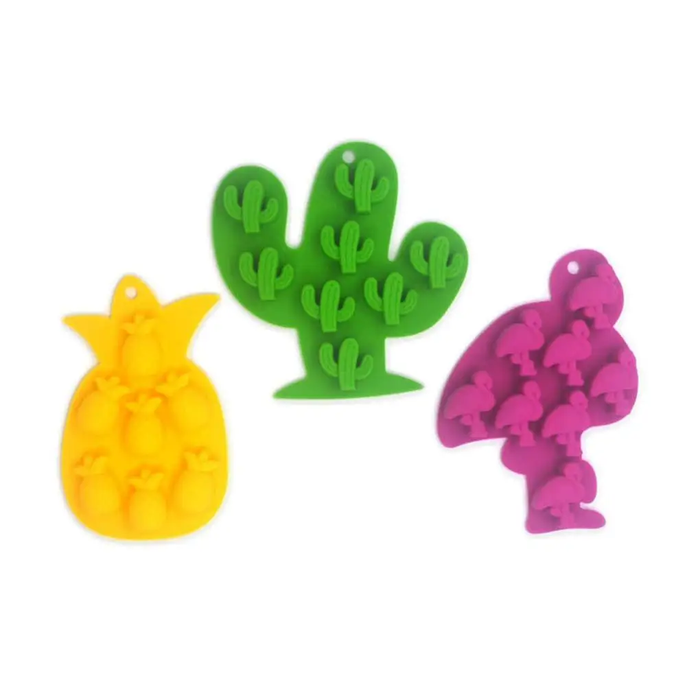 Форма для изготовления кубиков кактуса фламинго ананас желе сок|Емкости