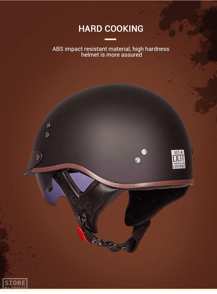 GXT мотоциклетный шлем Ретро Винтаж Casco Мото шлем с открытым лицом скутер мотоциклетный гоночный шлем для верховой езды с точечной сертификацией