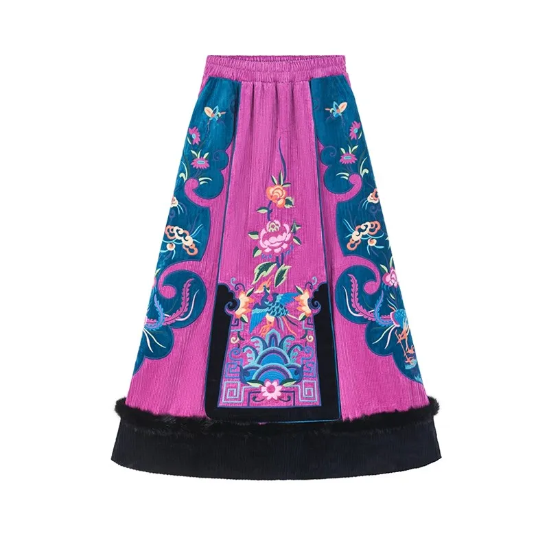 TIYIHAILEY/бесплатная доставка Новинка 2021 года Длинная женская юбка макси с