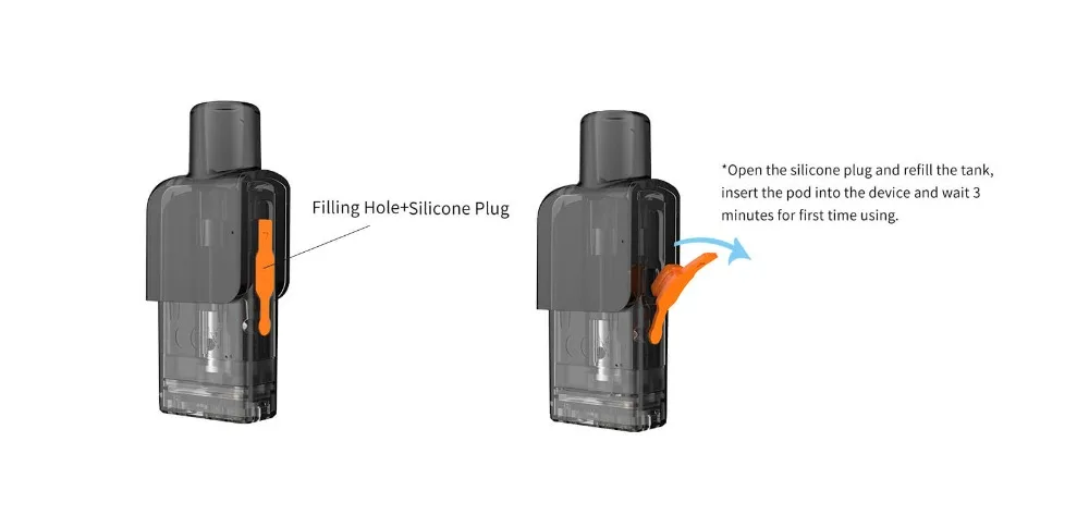

2pcs/lot Original Veiik Cracker Pro Pod Cartridge 2ml With 1.2ohm Cotton Bvc Coil For Cracker Pro Pod Kit Cracker Vape