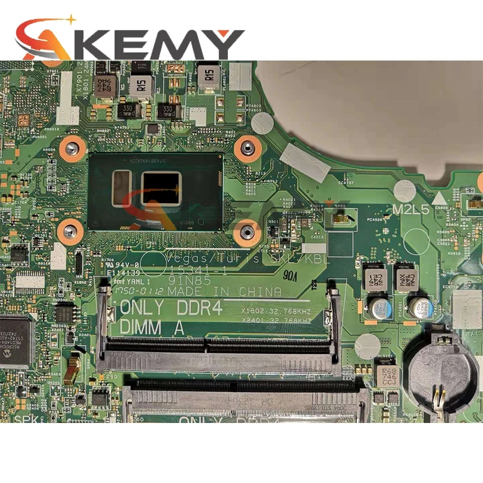 

Akemy For DELL Inspiron 3568 Laptop Motherboard With SR2ZV I7-7500u CPU DDR4 15341-1 91N85 CN-0TR3JC 0TR3JC R5 M330