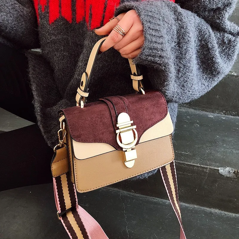 New ladies small bags wild messenger shoulder fashion handbags matte square | Багаж и сумки