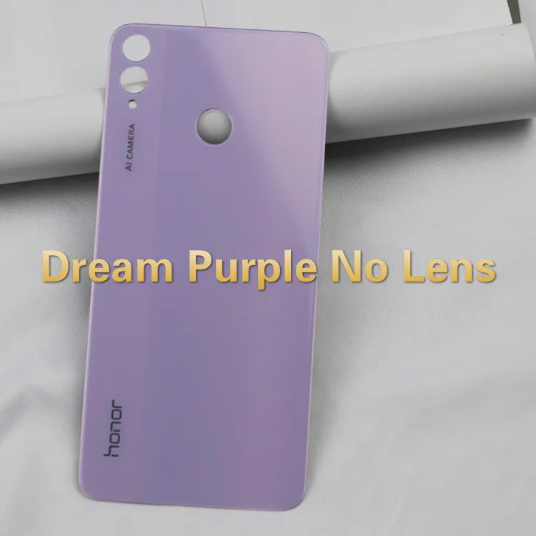 Крышка батарейного отсека Honor 8X JSN-L21 Задняя стеклянная панель Задняя Дверь Корпус чехол для HUAWEI Honor 8X Крышка батарейного отсека с объективом камеры