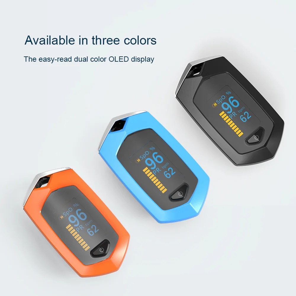 Пальчиковый Пульсоксиметр USB Перезаряжаемые OLED Дисплей кислород в крови