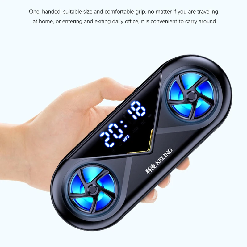 FM-радио Bluetooth-колонки светодиодная акустическая система усиленный будильник