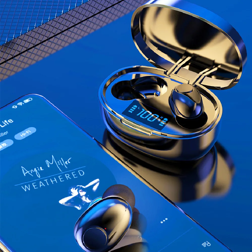 

TWS Bluetooth Earphones 3500mAh Charging Box Wireless Headphone 9D Stereo Sports Waterproof Earbuds Headsets With Microphone