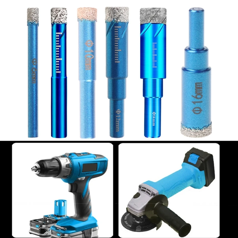 Прочное сверло с алмазным покрытием насадка для сухого сверления стекла мрамора