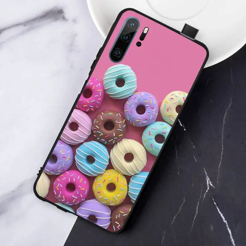 

Cute Food Donuts high quality Phone Case For Huawei honor Mate P 10 20 30 40 Pro 10i 9 10 20 8 x Lite