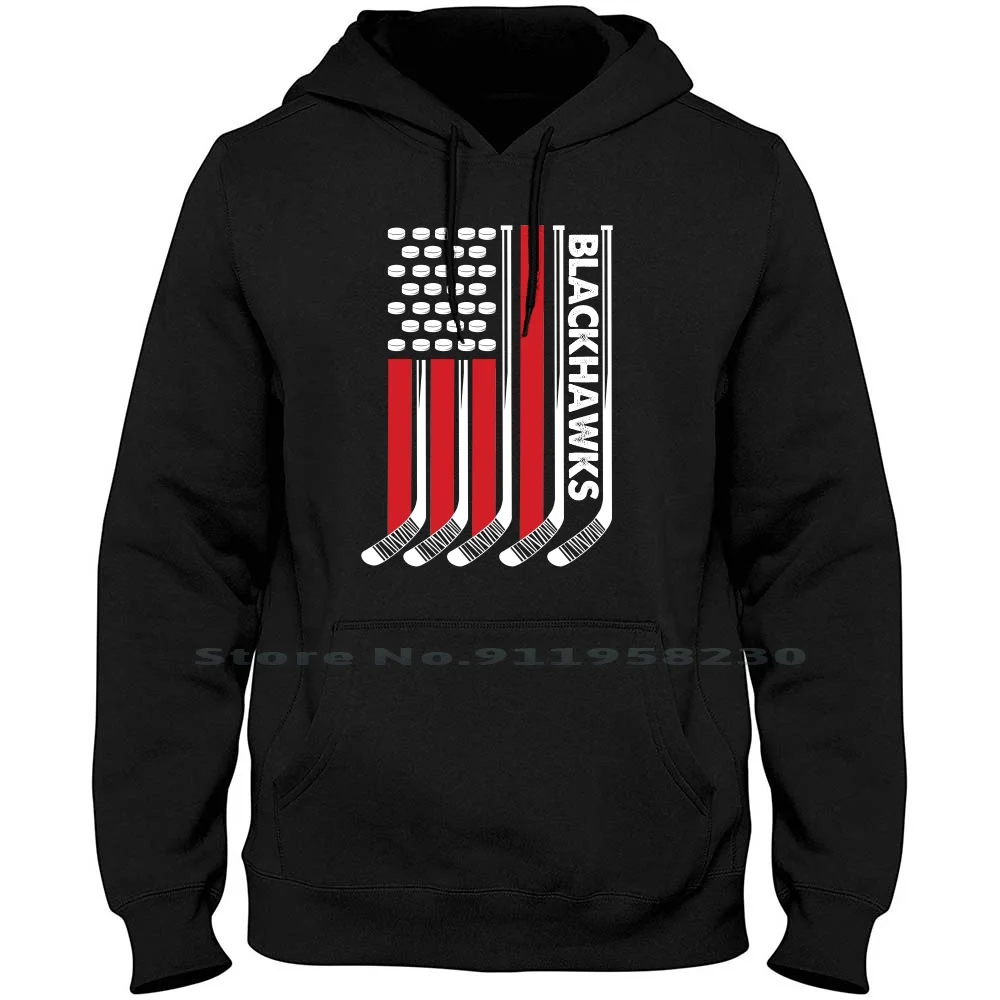 Хоккей Blackhaws с капюшоном свитер хлопок шайбой сезонный P слой цитата черный юмор